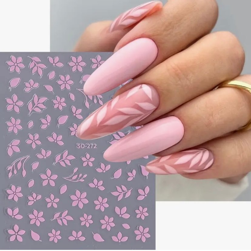 Parlak Altın Çiçek Tırnak Süsü - Görsel 3