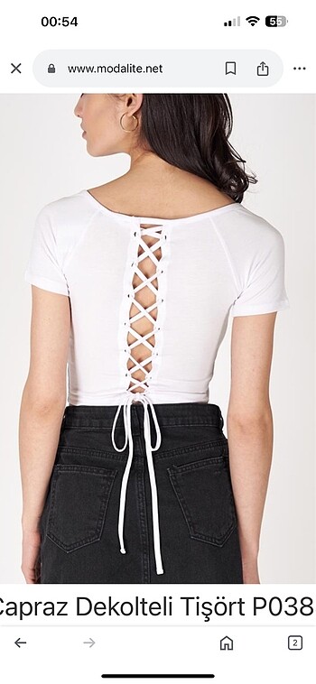 Beyaz t shirt sırt dekolteli Addax