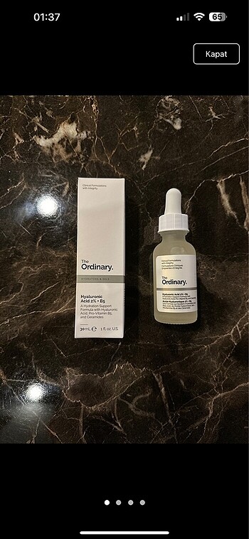 The ordinary hyaluronik asit