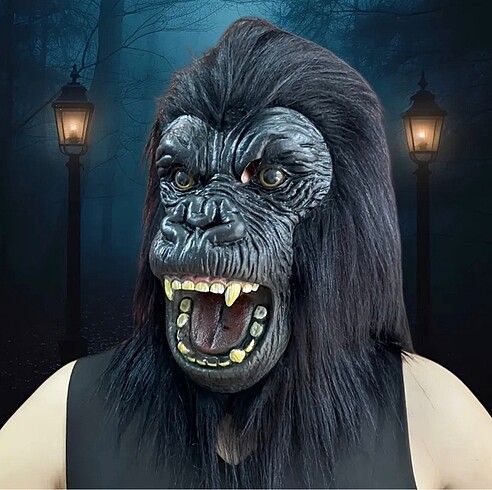 universal Beden Özel Tasarım Goril Maske