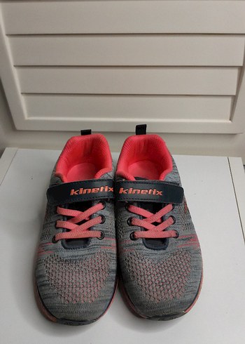 Kız Çocuk Gri Yılan Desenli Sneakers - Görsel 3