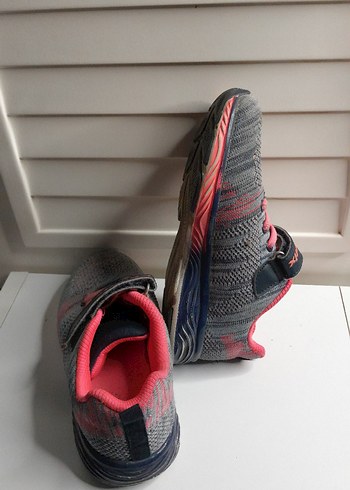 Kız Çocuk Gri Yılan Desenli Sneakers - Görsel 4