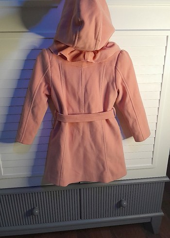 Kız Çocuk Düğmeli Kaban - Görsel 2