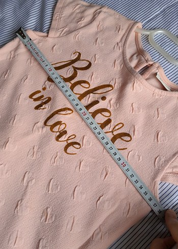 Kız Çocuk Pembe Kısa Kollu Örme Elbise - Görsel 3