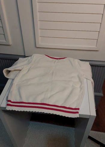 Çiçek Baskılı Kız Çocuk Triko Kazak - Görsel 3