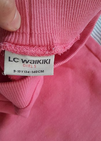 Kız Çocuk Pembe Fermuarlı Kapüşonlu Eşofman Takımı - Görsel 3