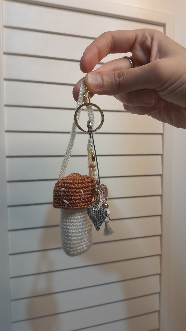 çanta charm ve mantar lipbalm kılıfı - Görsel 2