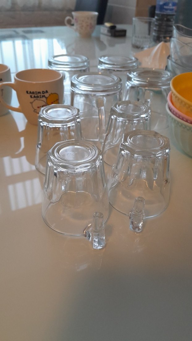 Beyaz ve Şeffaf Cam Seti - Görsel 5