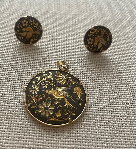 Antika Toledo altın kaplama set - Görsel 2