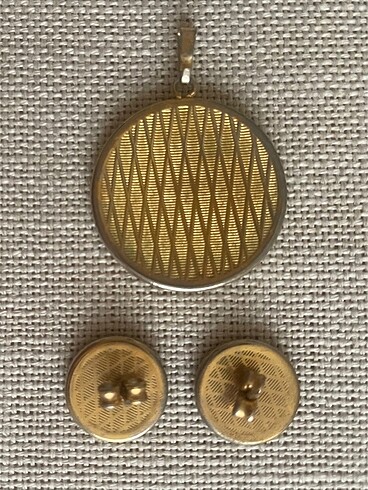 Antika Toledo altın kaplama set - Görsel 3