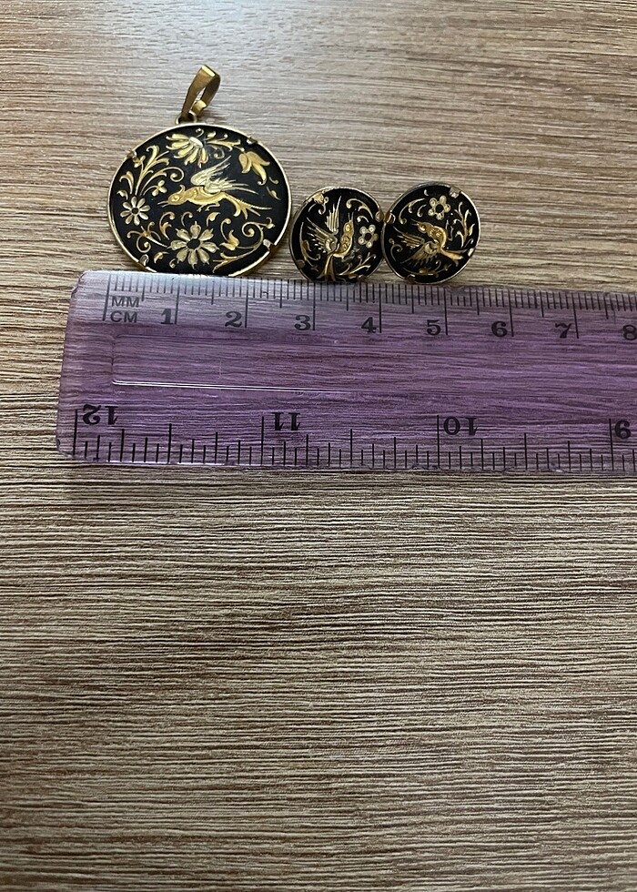 Antika Toledo altın kaplama set - Görsel 4