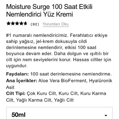 Clinique yüz nemlendirici krem 50 ml - Görsel 6