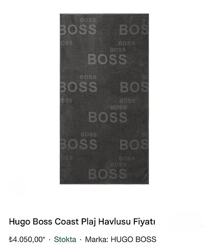 Hugo Boss XL plaj havlusu - Görsel 2
