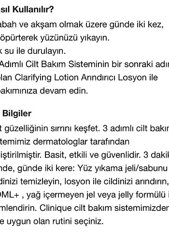 Clinique Clinique All About Clean Yüz Temizleyici Jel 30 ml
