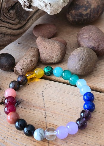 Renkli Boncuklu Bohem Bileklik - Görsel 5