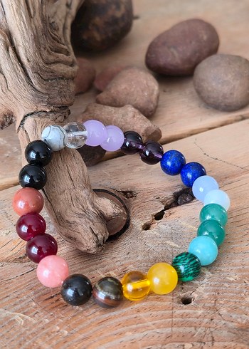 Renkli Boncuklu Bohem Bileklik - Görsel 3