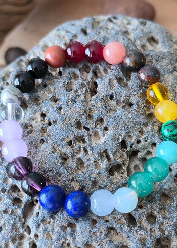 Renkli Boncuklu Bohem Bileklik - Görsel 8