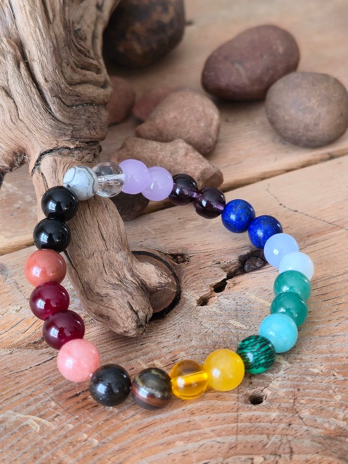 Renkli Boncuklu Bohem Bileklik - Görsel 3