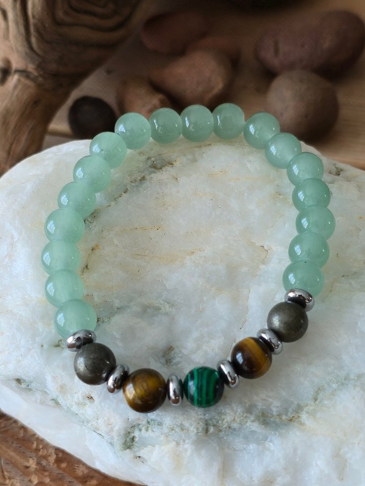 Turkuaz Boncuklu Bohem Bileklik - Görsel 5