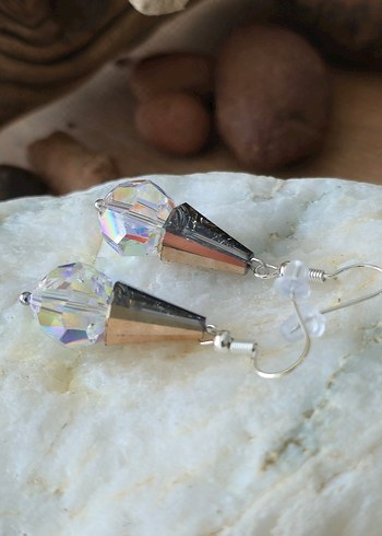 Beyaz Renkli Midi Boncuklu Küpe - Görsel 11