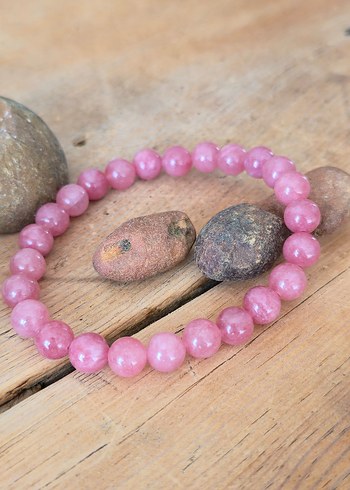 Pembe Boncuklu Bohem Bileklik - Görsel 3