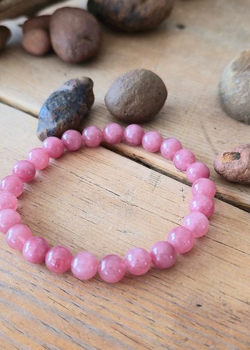 Pembe Boncuklu Bohem Bileklik - Görsel 4