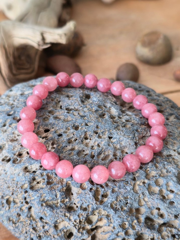 Pembe Boncuklu Bohem Bileklik - Görsel 2