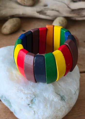 Renkli Elastik Bohem Bileklik - Görsel 3