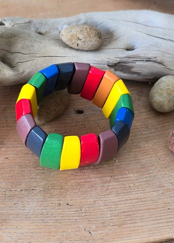 Renkli Elastik Bohem Bileklik - Görsel 2