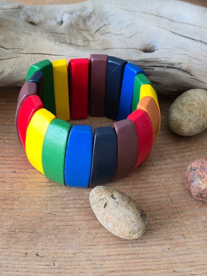 Renkli Elastik Bohem Bileklik - Görsel 4