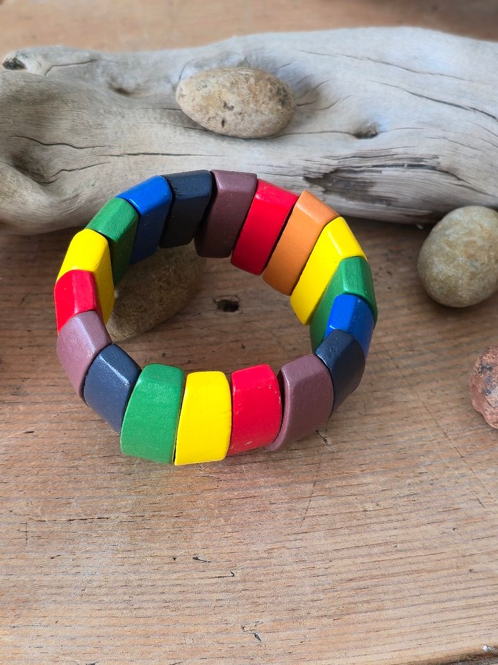 Renkli Elastik Bohem Bileklik - Görsel 2