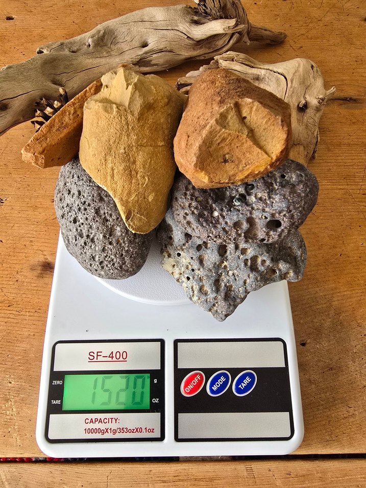 Gri ve Turkuaz Doğal Taş Dekorasyonu - Görsel 4