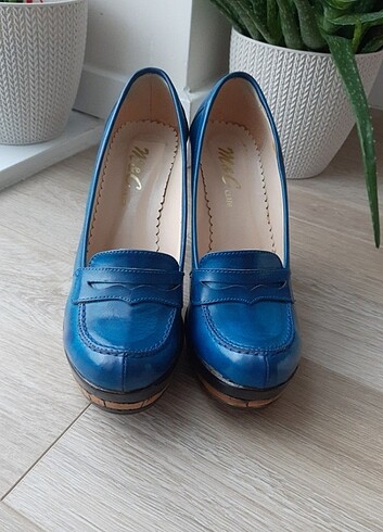 38 Beden mavi Renk Topuklu ayakkabı