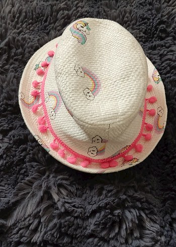 Çocuk Renkli Bohem Püsküllü Şapka - Görsel 4