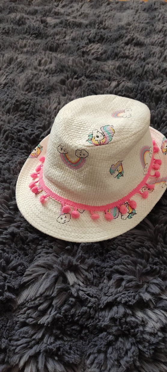 Çocuk Renkli Bohem Püsküllü Şapka - Görsel 3