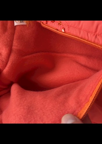 Kız Çocuk Kapüşonlu Nakışlı Mont - Görsel 3