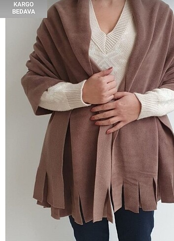 SHARE Kışlık Omuz Şalı Polar - Görsel 5