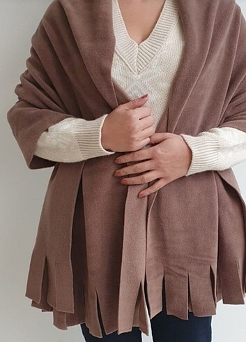 SHARE Kışlık Omuz Şalı Polar - Görsel 6