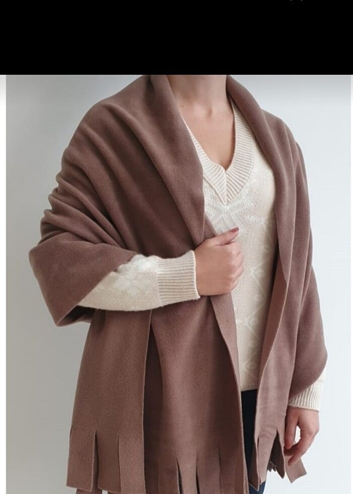 SHARE Kışlık Omuz Şalı Polar - Görsel 3