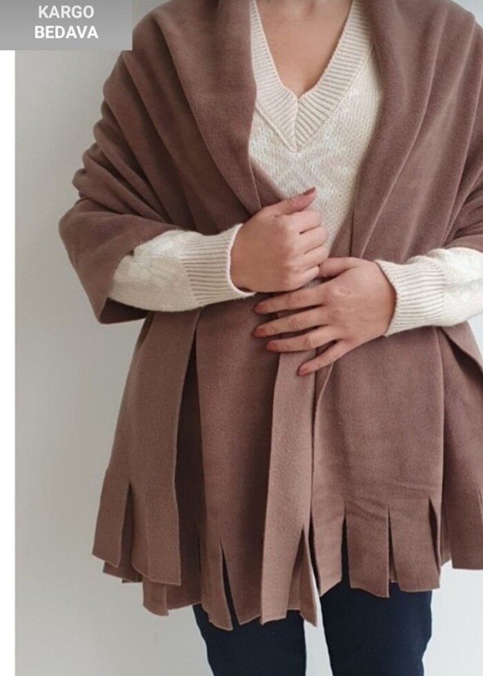 SHARE Kışlık Omuz Şalı Polar - Görsel 5