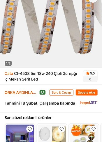 Gri CATA Enerji Tasarruflu LED Ampul 16W 10m - Görsel 2