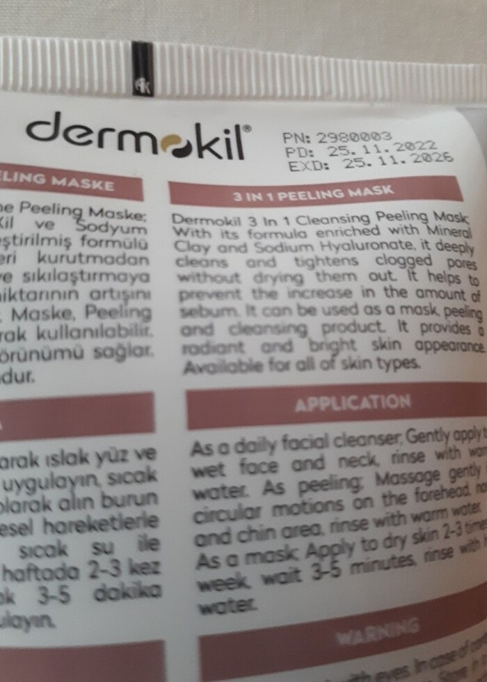 Dermokil Peeling maske  - Görsel 2