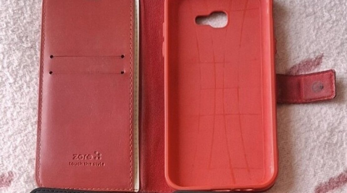 Samsung a7 2017 deri cüzdanlı çift kapaklı kılıf - Görsel 3