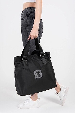 Diğer Change Time Pat Detaylı Shopper Kadın Çanta