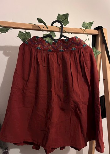 Nakışlı Bohem Etek - Görsel 2