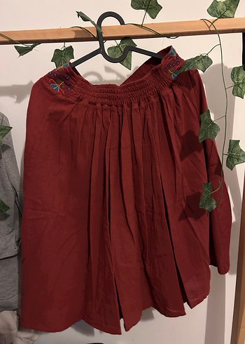 Nakışlı Bohem Etek - Görsel 3