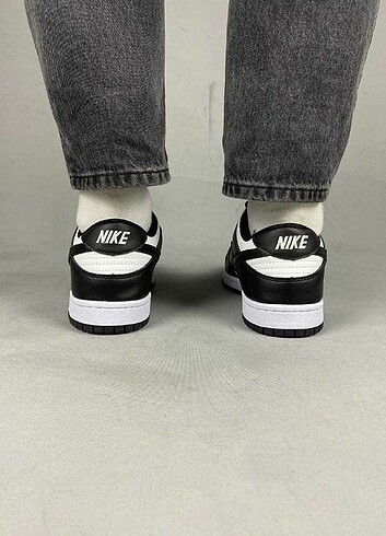 tek ebat Beden siyah Renk Nike SB Dunk White Black Panda Erkek Spor Ayakkabı 