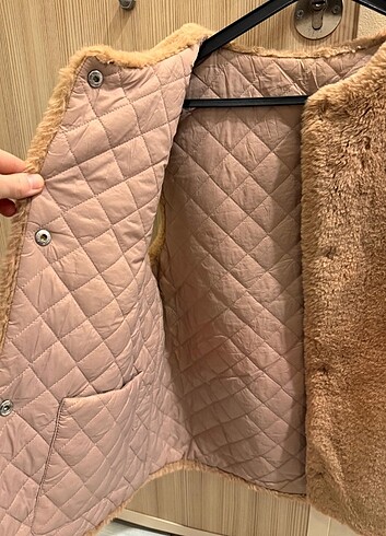 Zara Zara çift taraflı kürk yelek