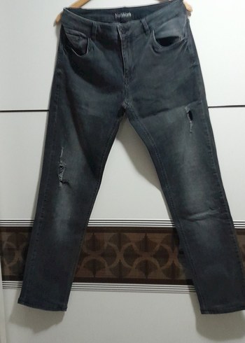 Network Metwork Koyu Gri Slim Fit Denim Jean