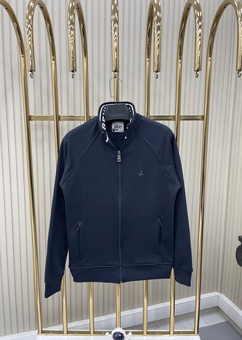 Beymen Lacivert Fermuarlı Erkek Spor Ceket